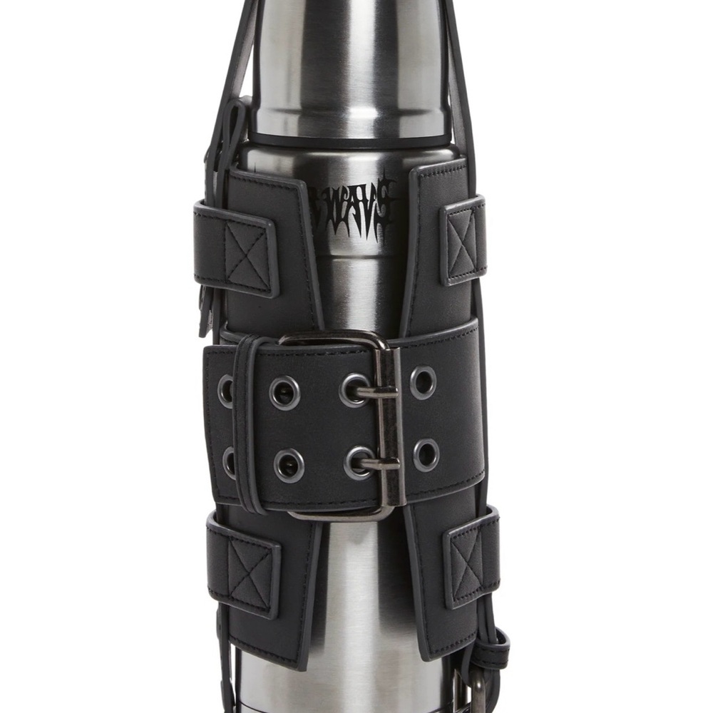 RARE HTF Dolls Kill Darker Waves Thermos and belt carrier.  New in packaging - Picture 5 of 6